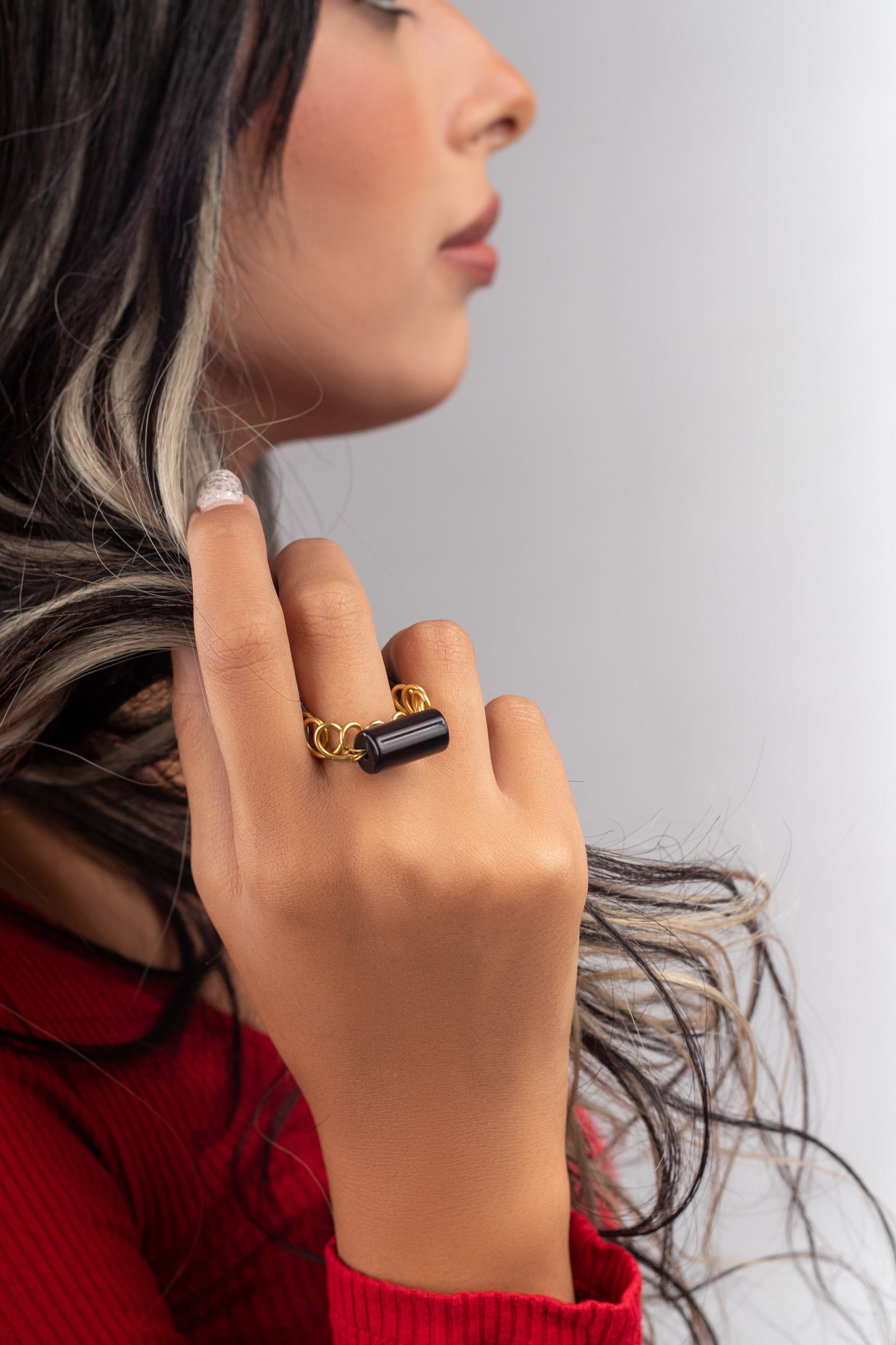 Agate stone Ring