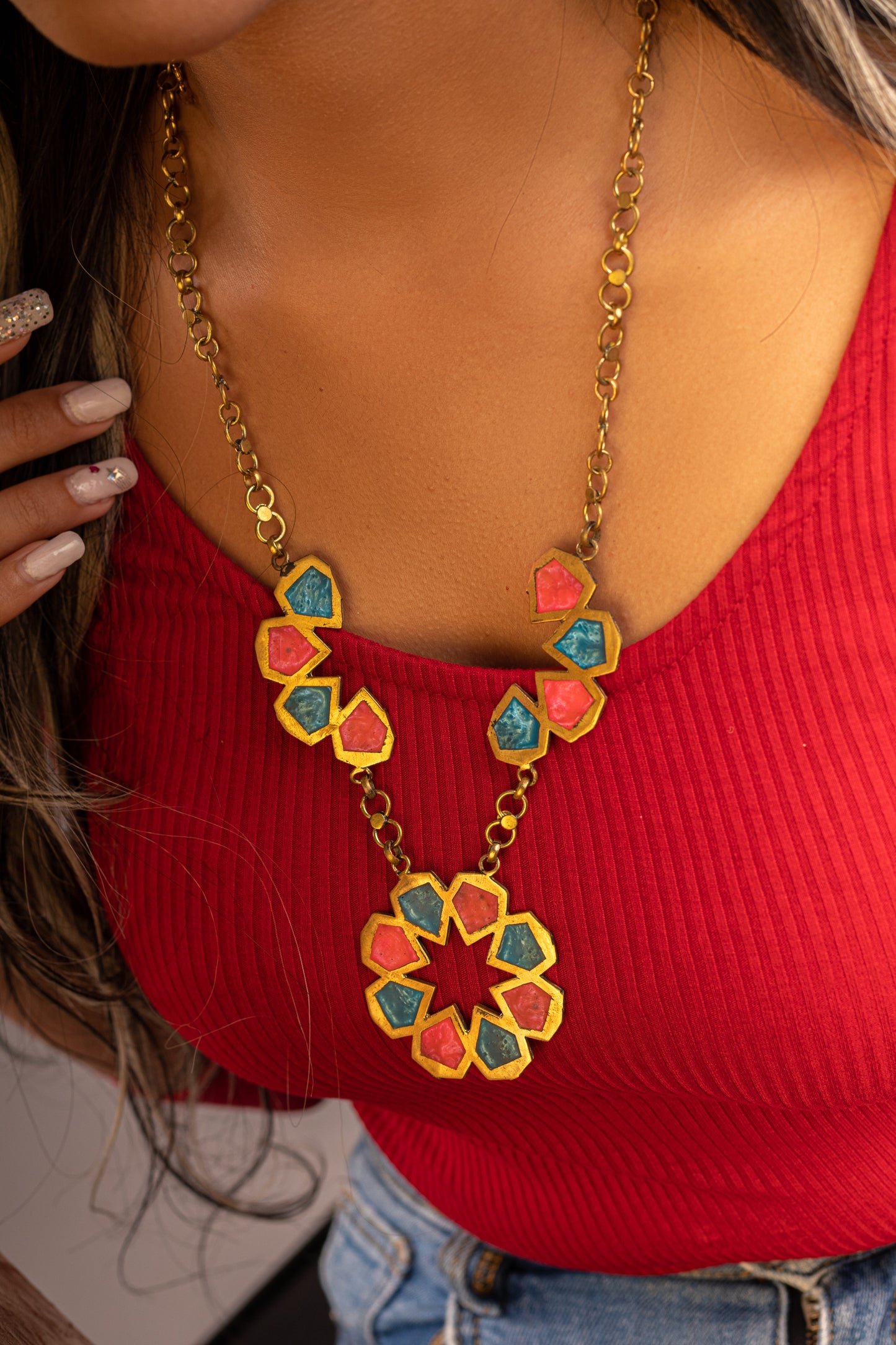 Set of Necklace & Earrings and Ring